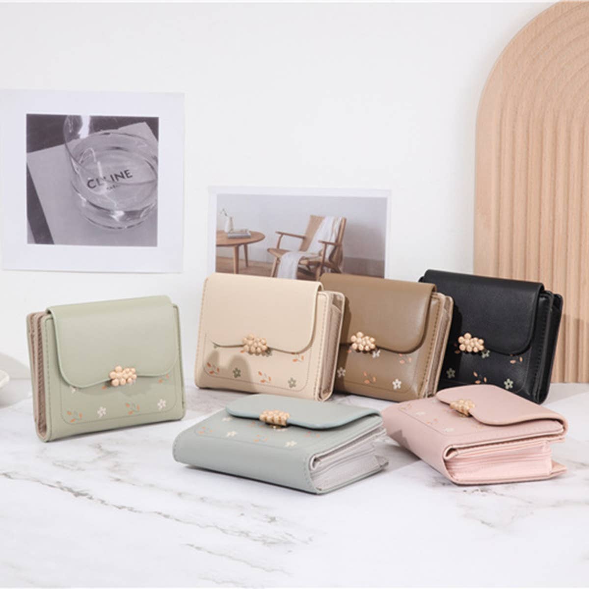 Fresh Sweet Print 3-Fold Zipper Wallet_Cwab06259