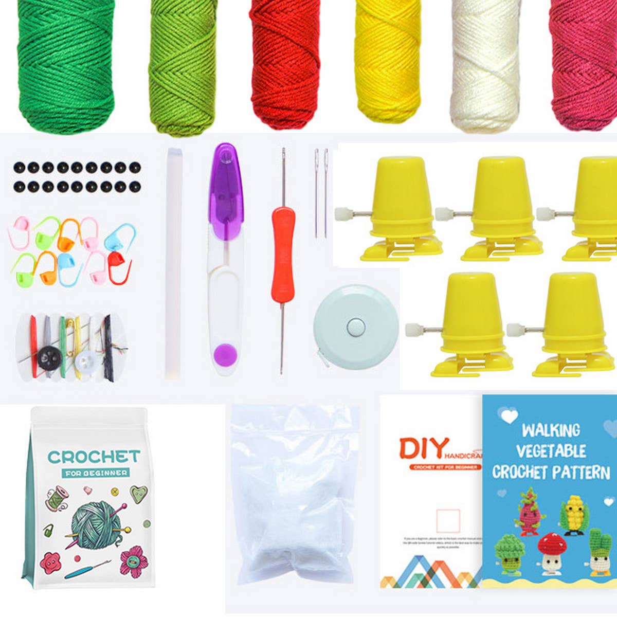 HANDMADE DIY TOY ORNAMENTS CROCHET MATERIAL KIT_CWMM0827