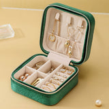 DOUBLE LAYER VELVET JEWELRY BOX STORAGE_CWMM1687