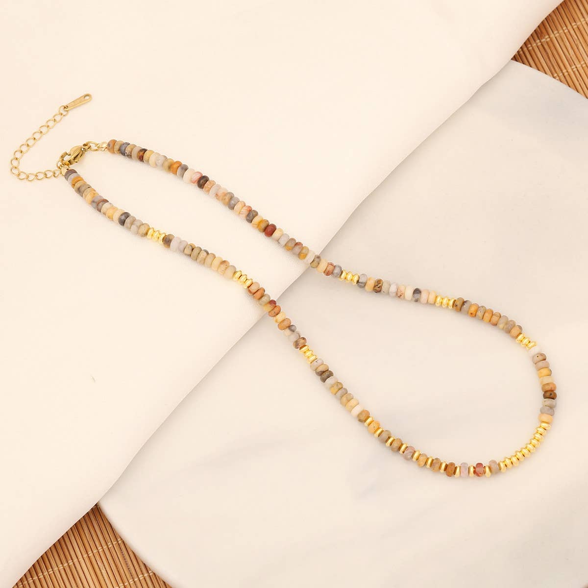 FASHION HANDMADE 18K NATURAL GEMSTONE NECKLACE_CWAJE0631