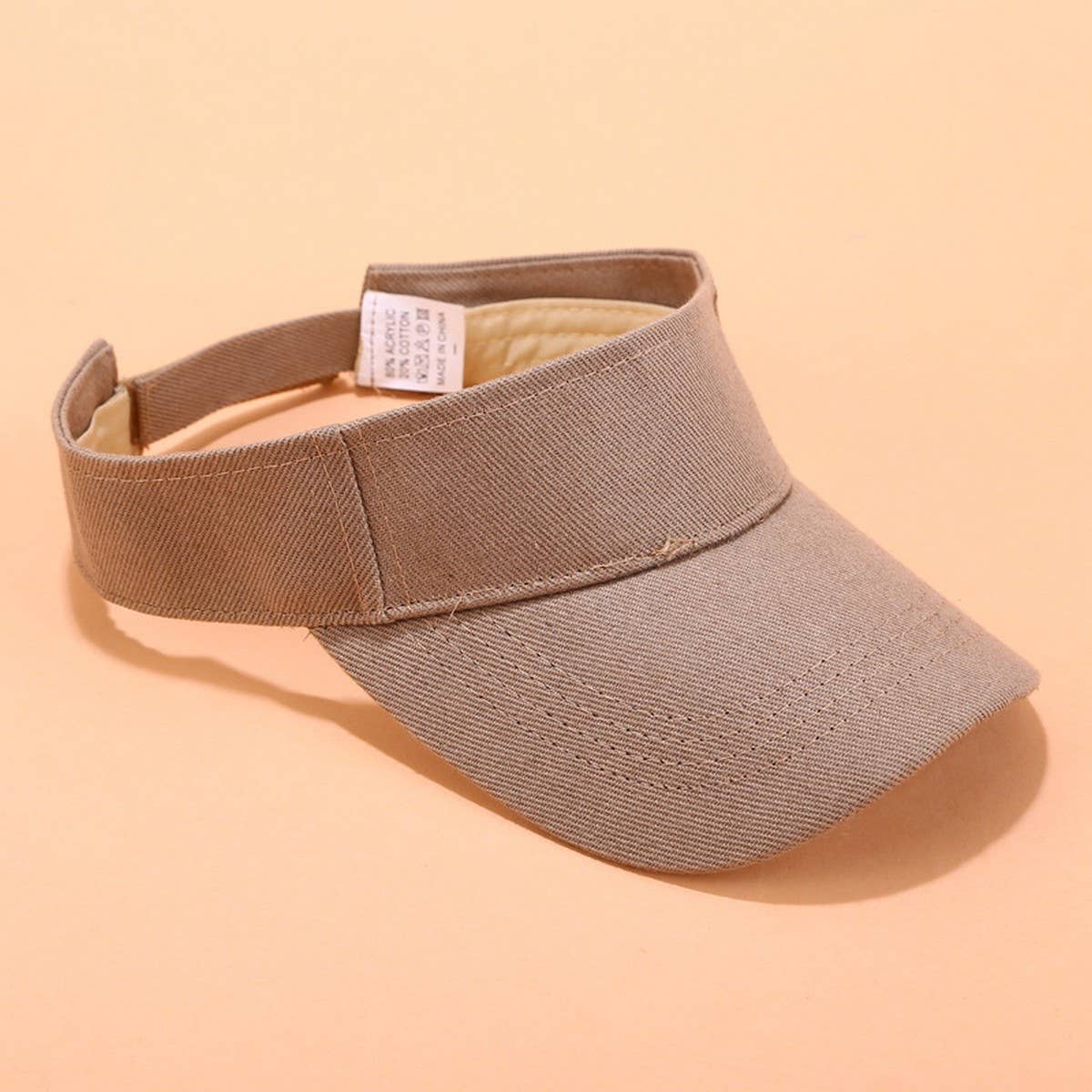 EMBROIDERED LETTER VISOR HAT SUMMER SUNSHADE CAP_CWAH3284