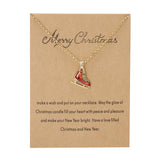 Cwaje2559_Christmas Oil Paper Card Necklace