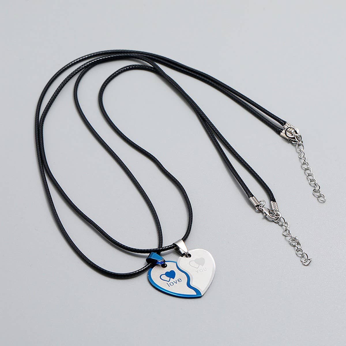 DETACHABLE HEART STAINLESS STEEL NECKLACE_CWMM4604