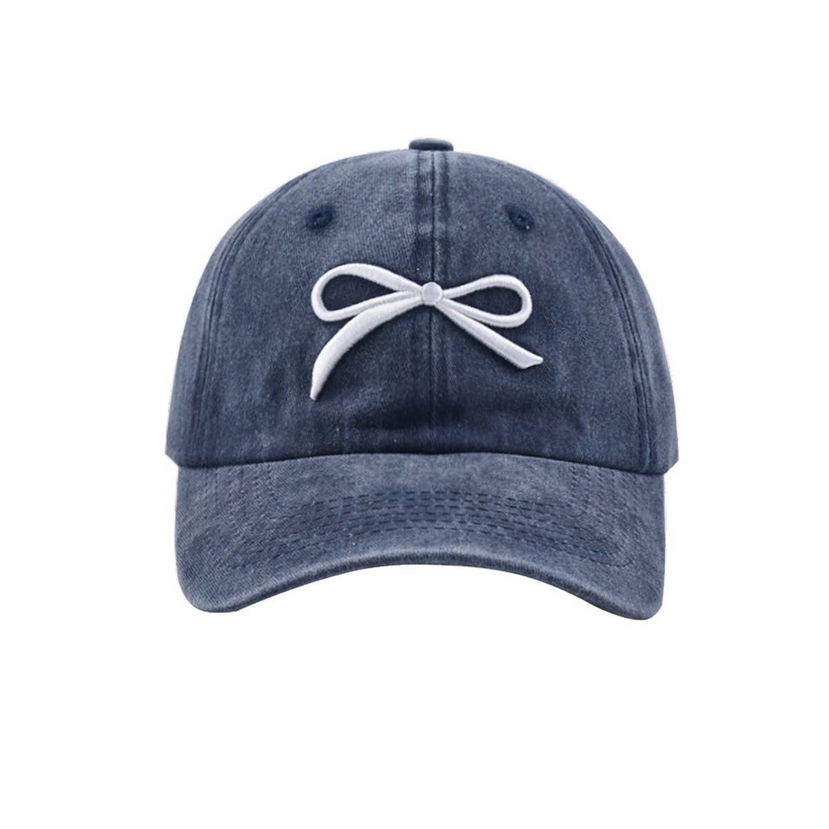 NEW WOMENS BOW EMBROIDERED BASEBALL CAP CWAH1239