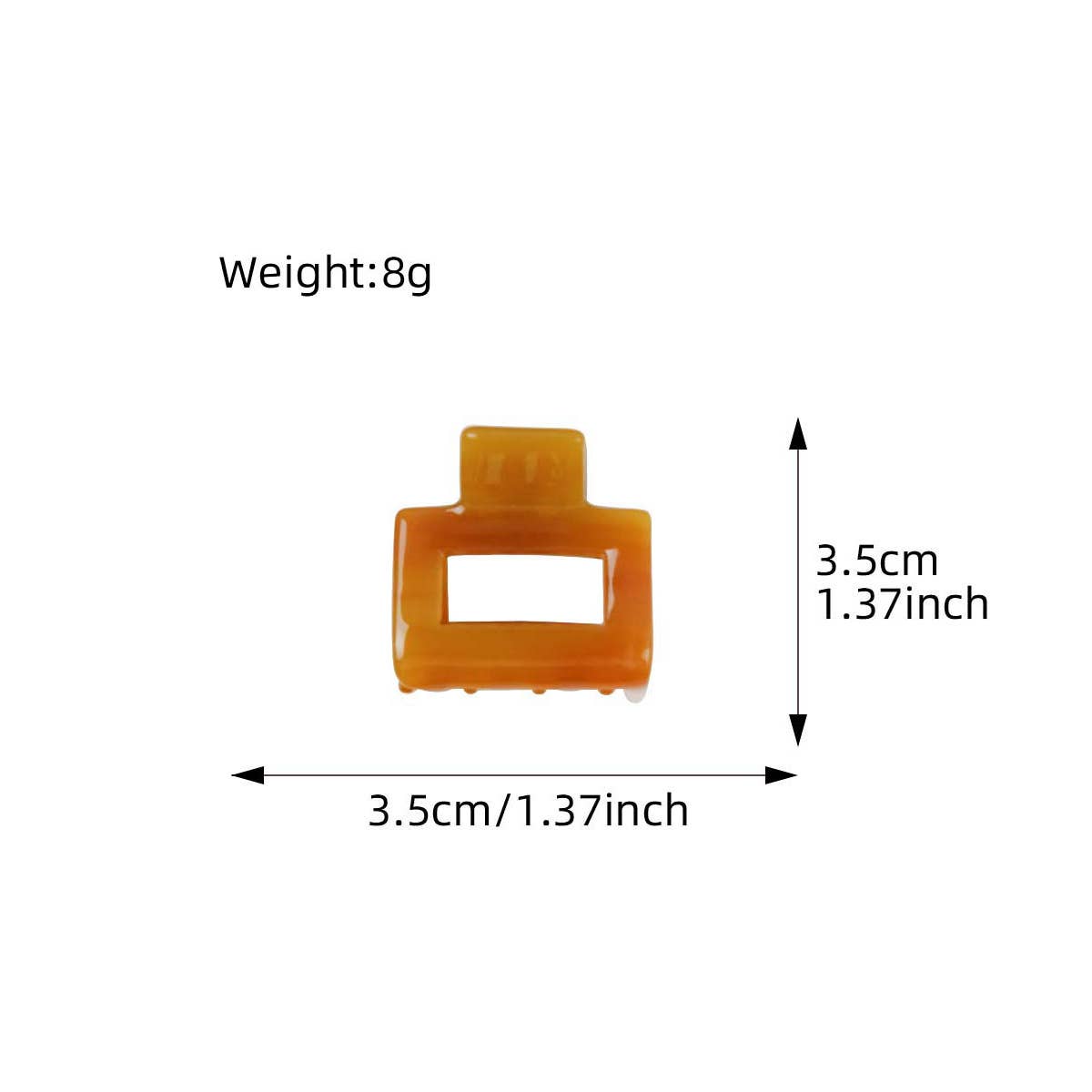 High-End Acetate Board High Ponytail Grab Clip