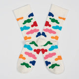 COLORFUL PATTERN COUPLE MID SOCKS_CWMS0199