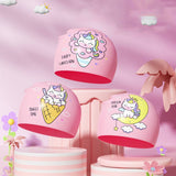 GIRLS UNICORN SWIM CAP SILICONE WATERPROOF COMFORT_CWMM6720