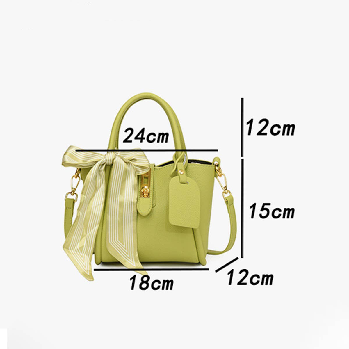 FASHIONABLE SILK SCARF BUCKET BAG_CWAB3333