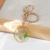 NEW SUMMER DRIED FLOWER KEYCHAIN PENDANT_CWMM3703