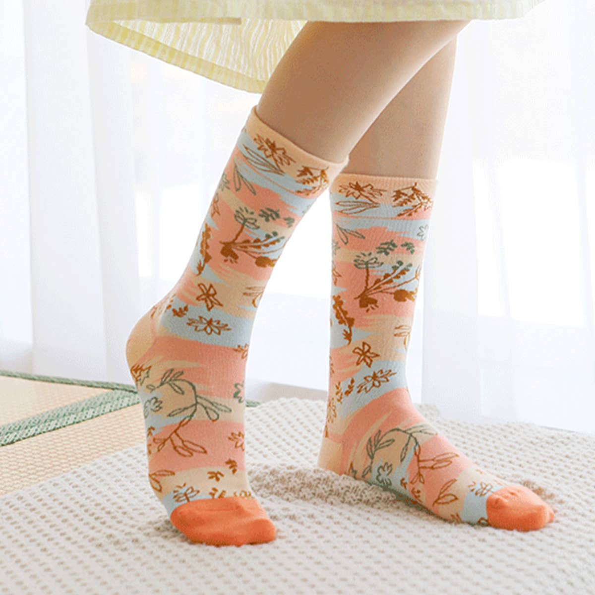 FRENCH FASHION COTTON SKI SOCKS_CWMS0193