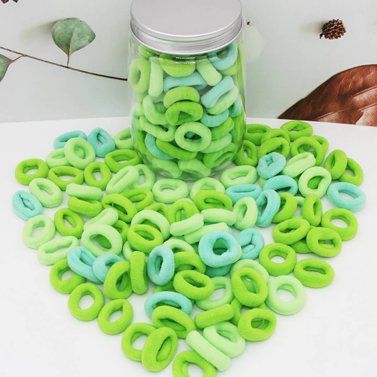 CHILDREN HIGH ELASTIC HAIR TIES100PCS BOX_CWAHA0503