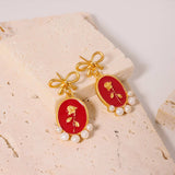 HIGH END RETRO LUXURY NATURAL PEARL EARRINGS_CWAJE3774