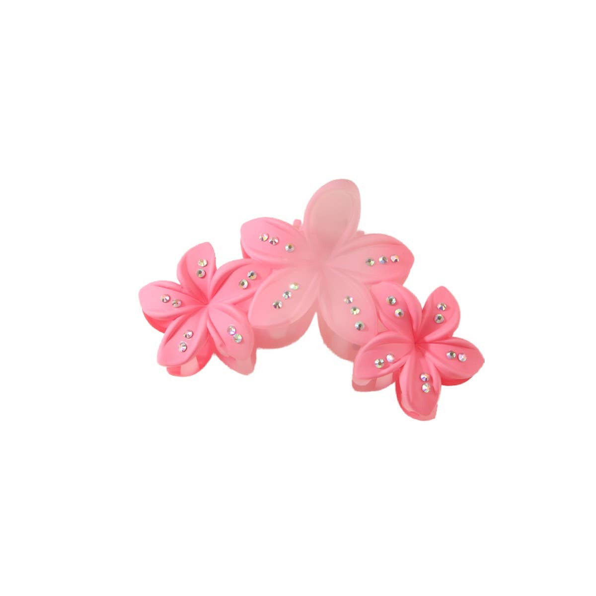GRADIENT RHINESTONE EGG FLOWER HAIR CLAW CLIPS_CWMM4998