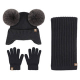 CHILDRENS HAT SCARF AND GLOVES THREE PIECE SET_CWMM2810