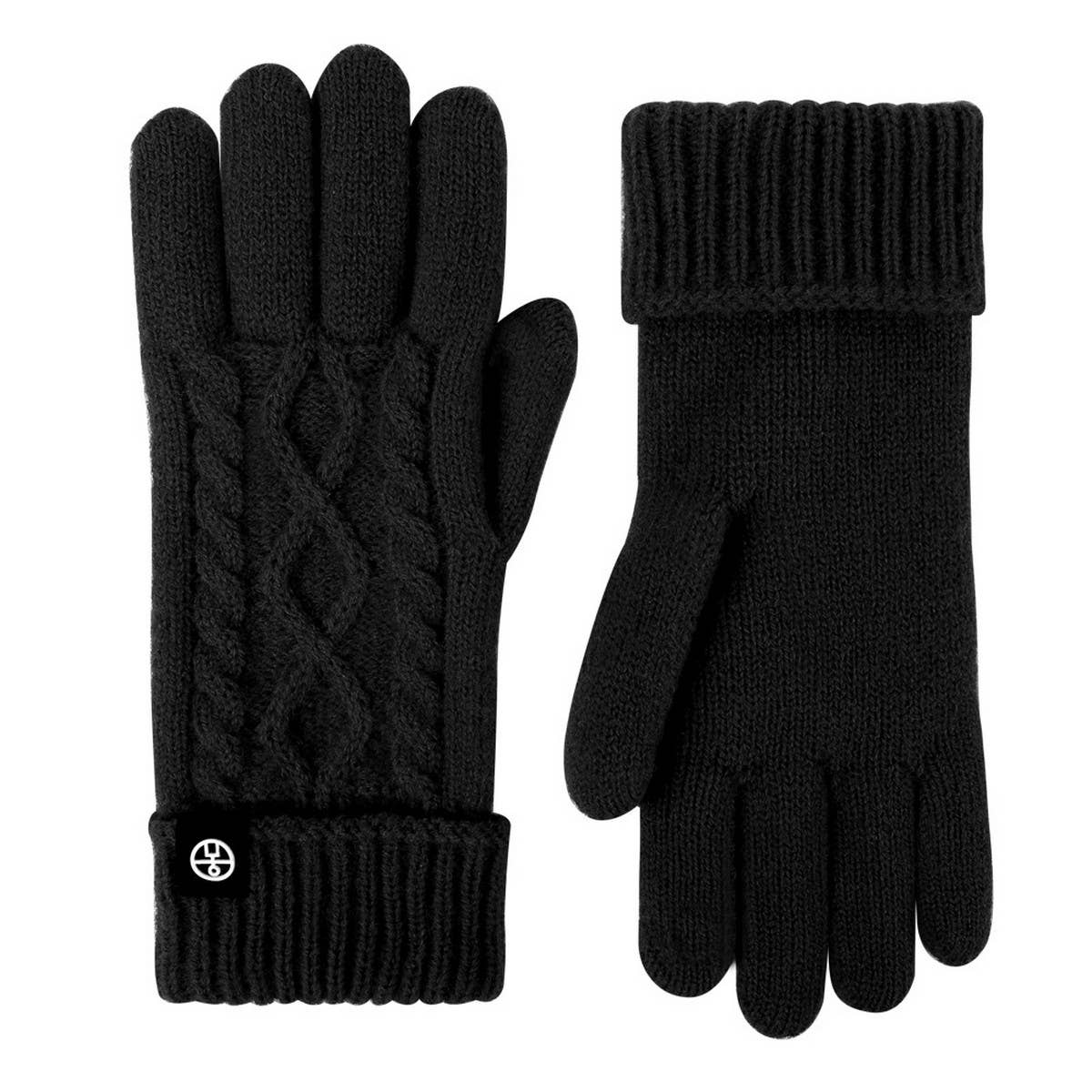 Winter Cycling Wool Twist Touch Screen Gloves_Cwag0391