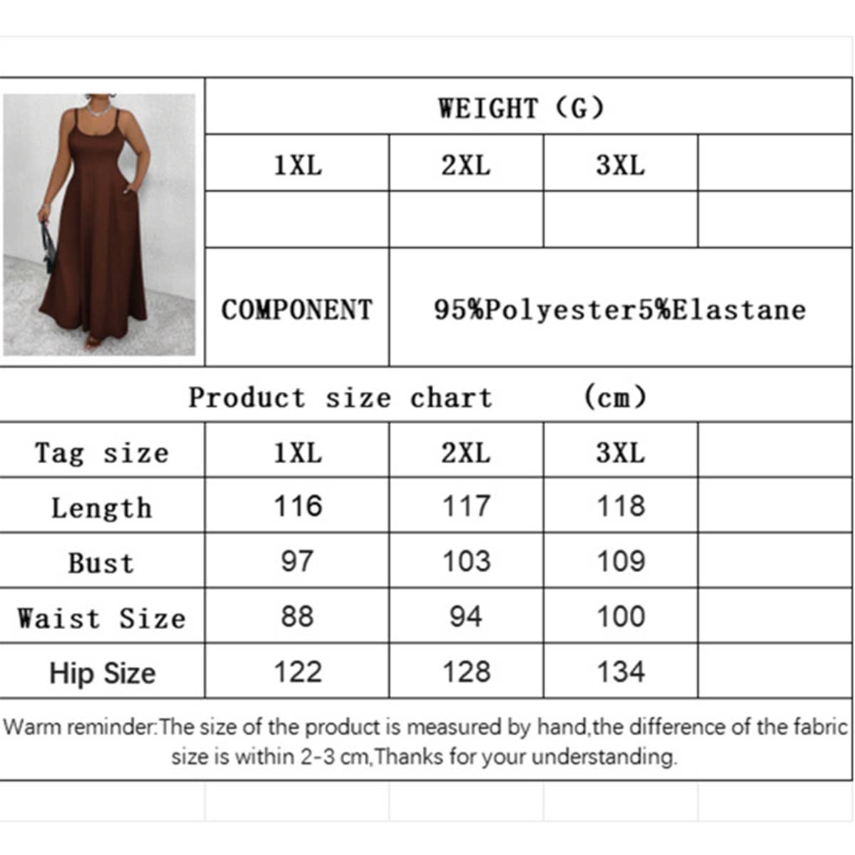 CHIC PLUS SIZE SLEEVELESS WAIST TIED LONG DRESS_CWDMD6050