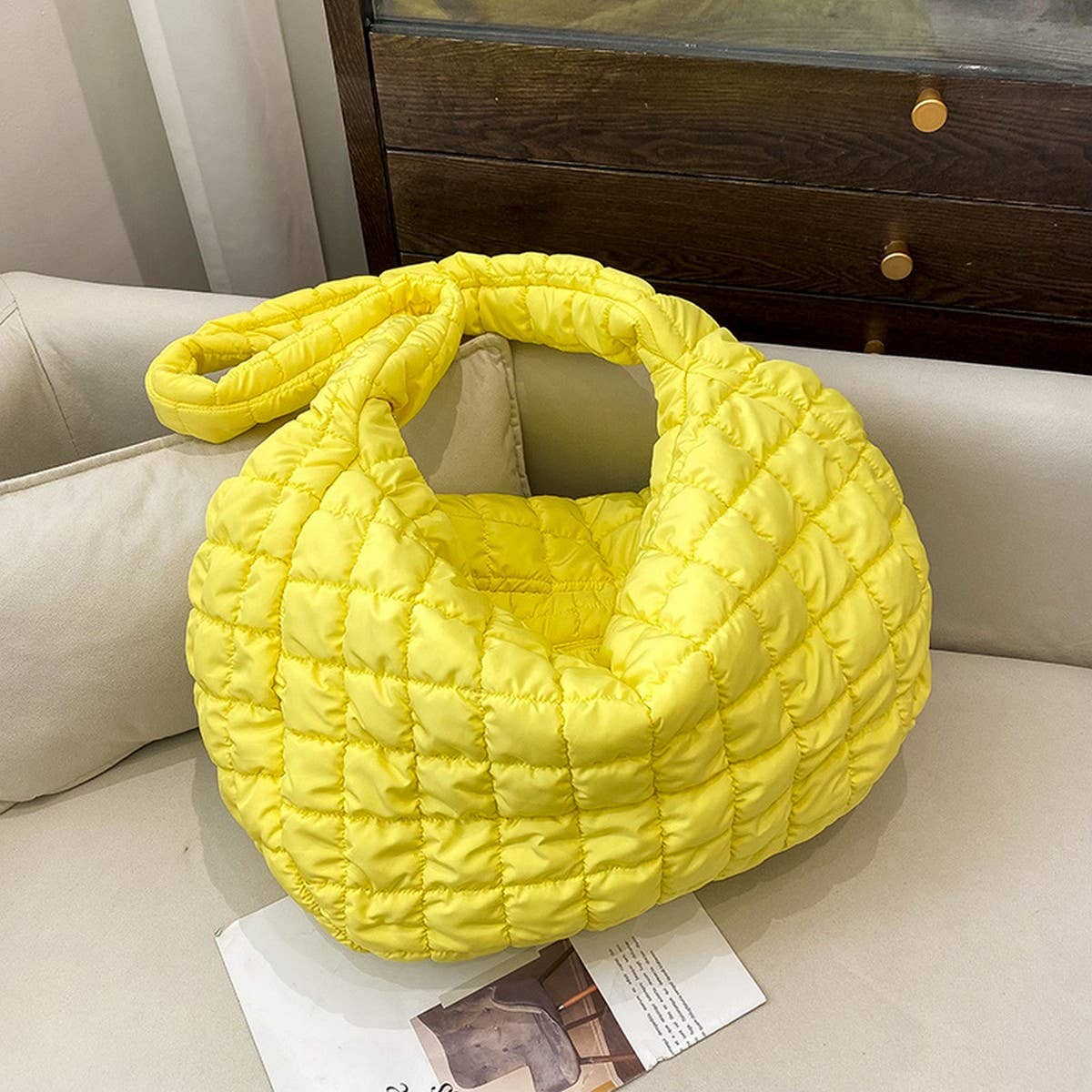 LARGE PUFFY CLOUD TOTE BAG SHOULDER PURSE_CUAB00508