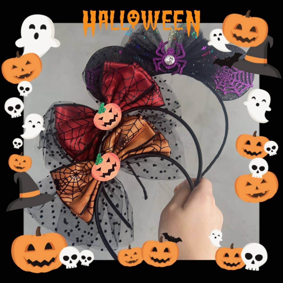 HALLOWEEN PARTY HEADBAND FUN HAIR ACCESSORY_CWAHA5654