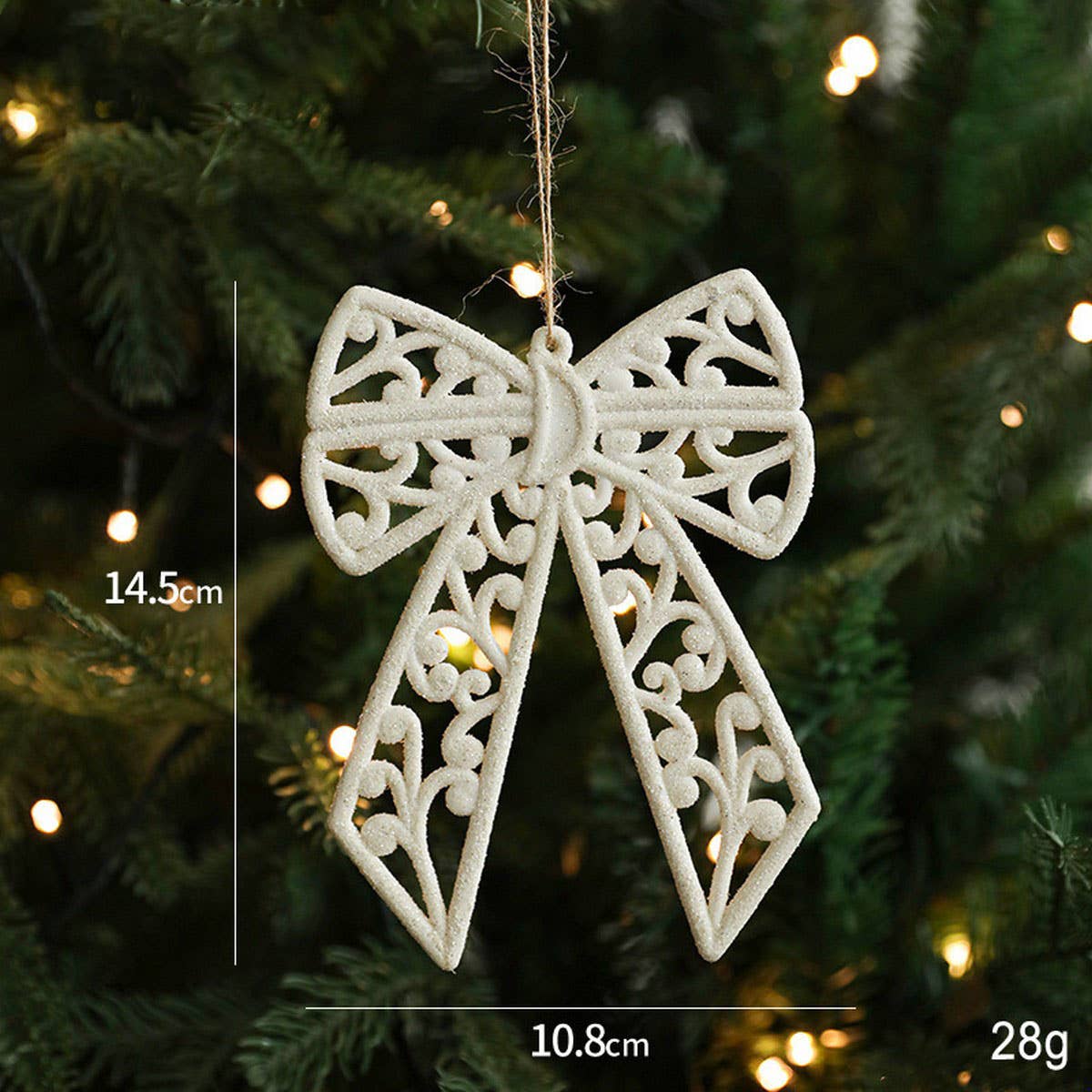 White Plastic Reindeer Star Christmas Tree_Cwmm9687