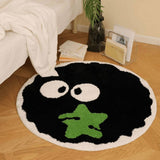 CUTE SOOT PLUSH ROUND RUG CARTOON FLOOR MAT_CWMM7510
