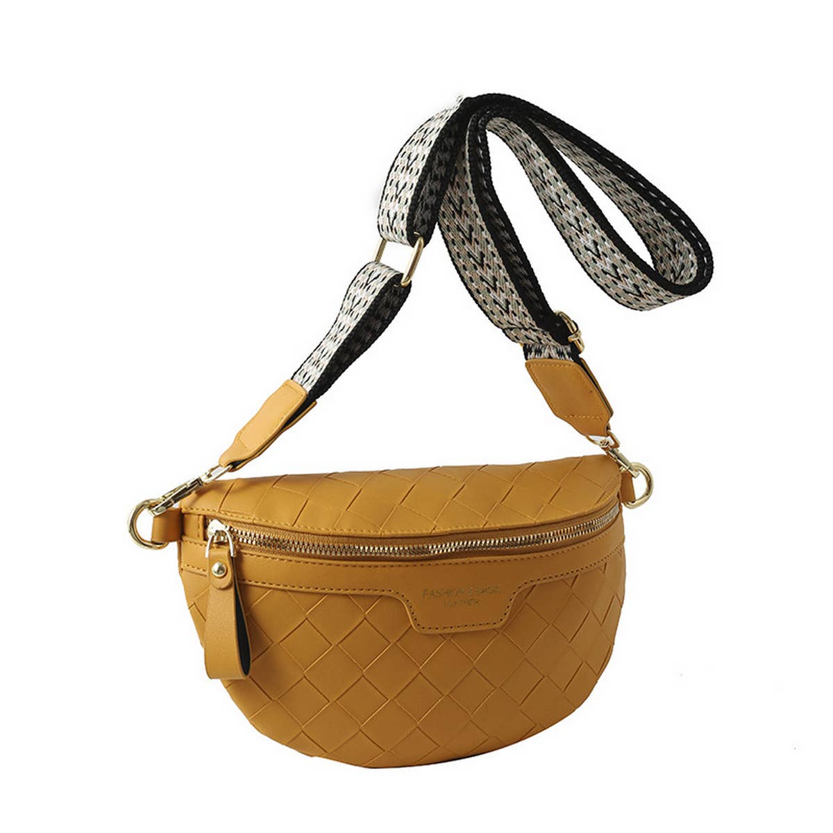 New Plaid Pu Chest Bag Crossbody Bag_Cwab2082