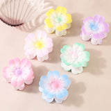 FLOWER GRADIENT HEART PETAL HAIR CLAW CLIPS_CWMM4991