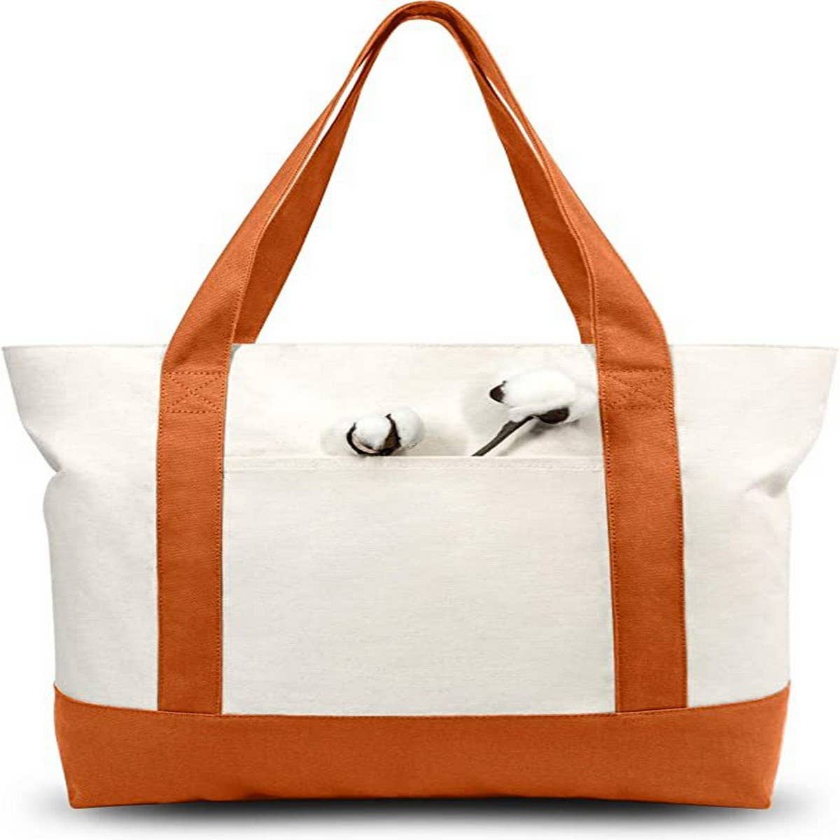 Cwab2874_Canvas Home Shopping Large Capacity Tote Bag