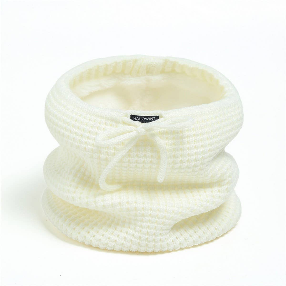 SOLID COLOR WARM VERTICAL STRIPED KNITTED SCARF_CWASC1038