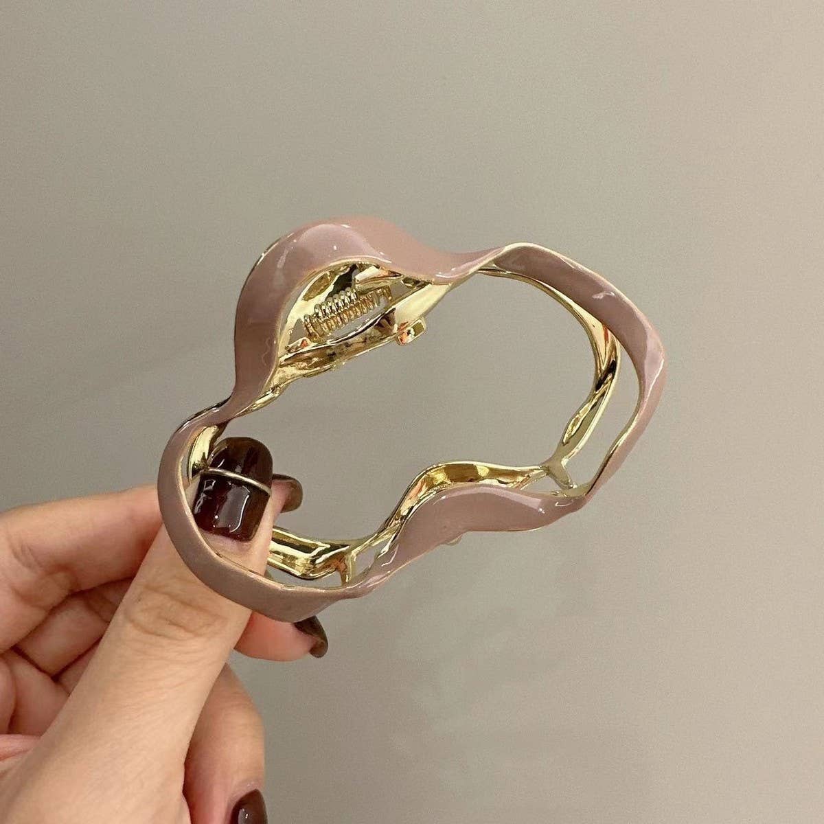 Niche Retro Cloud Solid Color Hair Clip_Cwaha1283