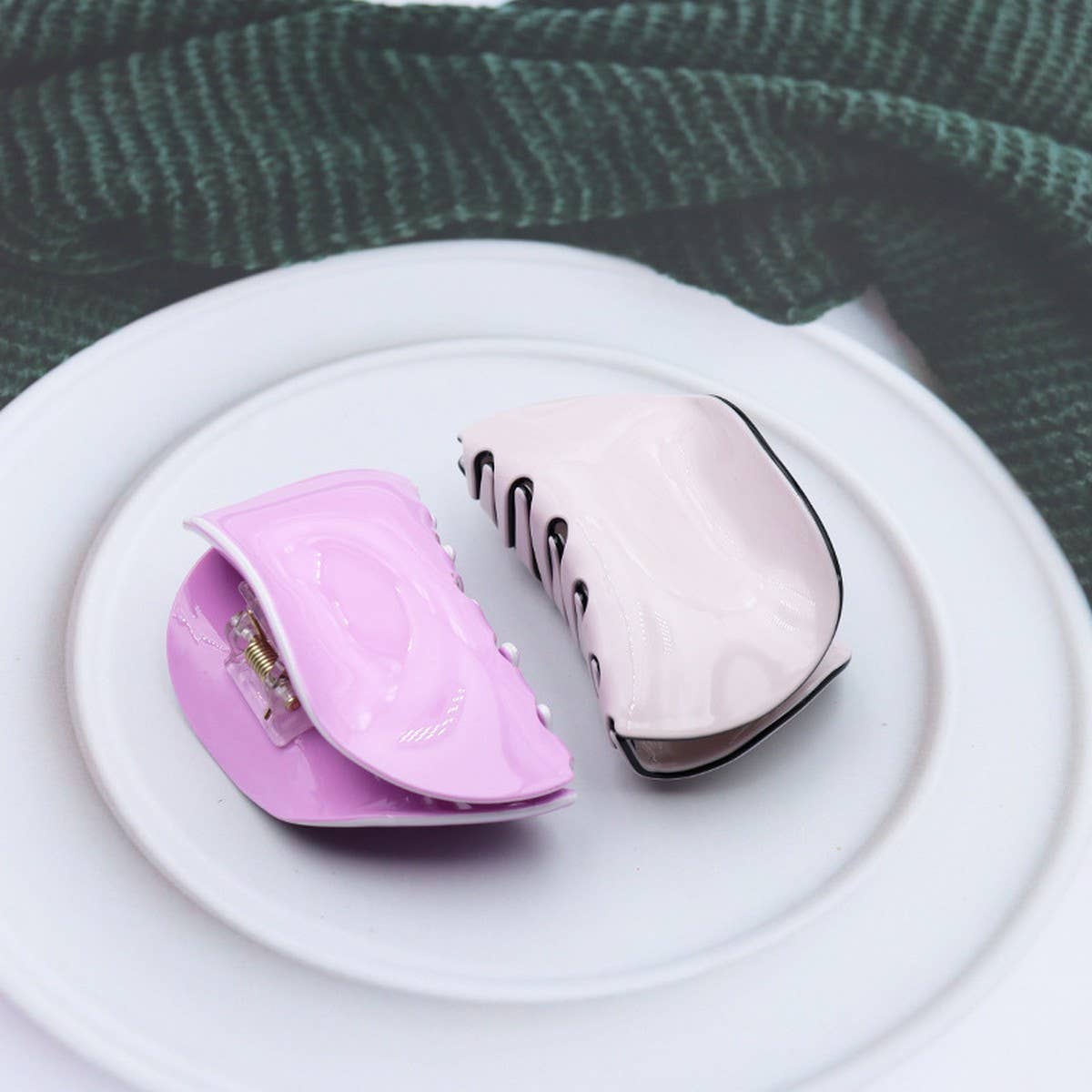 SEMI CIRCULAR ELEGANT SOLID COLOR HAIRPIN_CWAHA2612