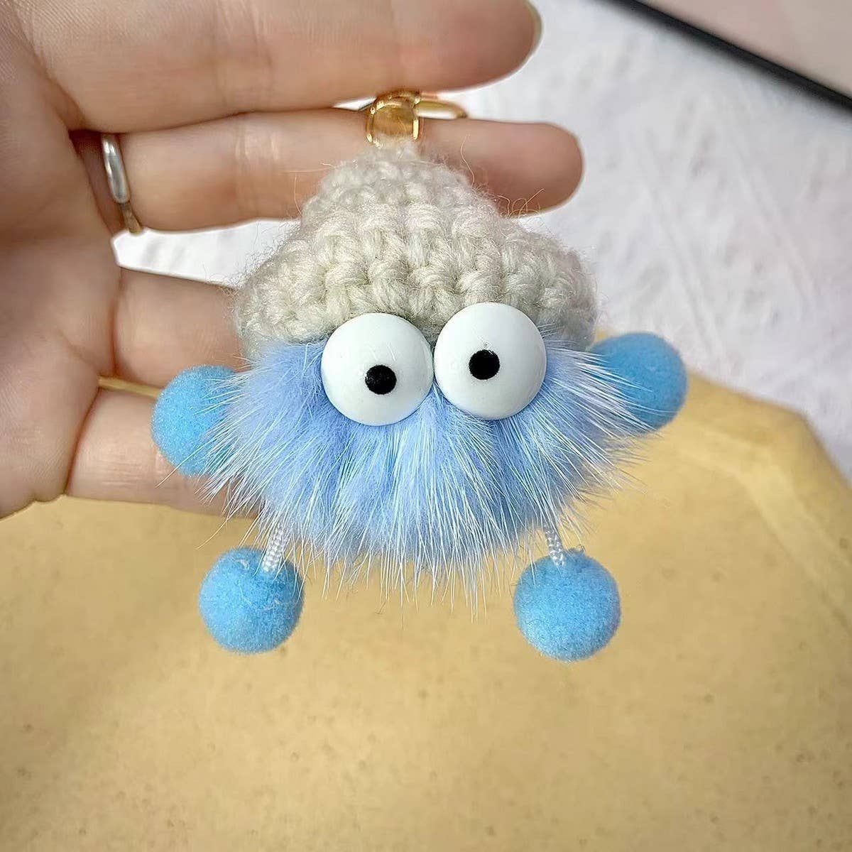 Cwmm10414_Soot Sprite Keychain Cute Bag Charm