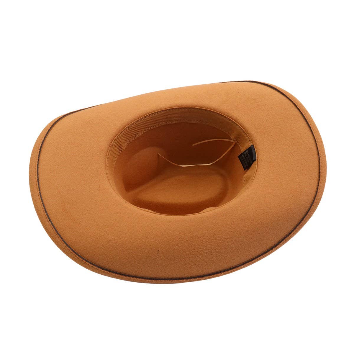 Unisex Wool Cowboy Fedora Ethnic Style Hat_Cwah04404