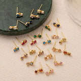 BIRTHSTONE STUD EARRINGS ZODIAC COLORFAST MATERIAL_CWAJE5104
