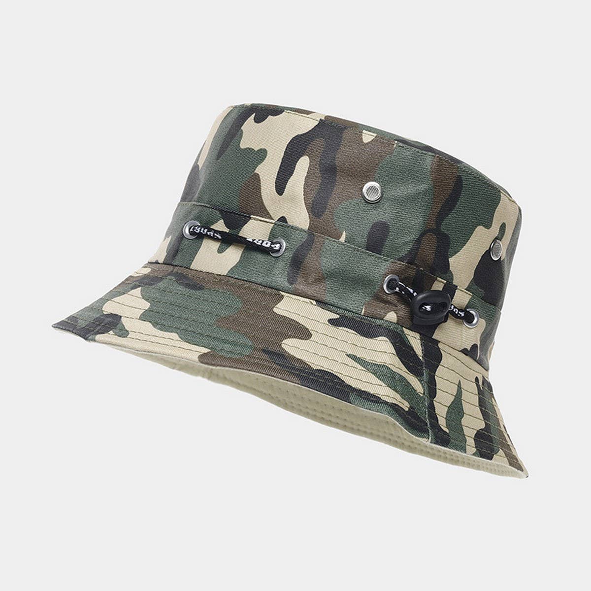 Unisex Camo Outdoor Sun Hat For Hiking Fishing_Cwah3871