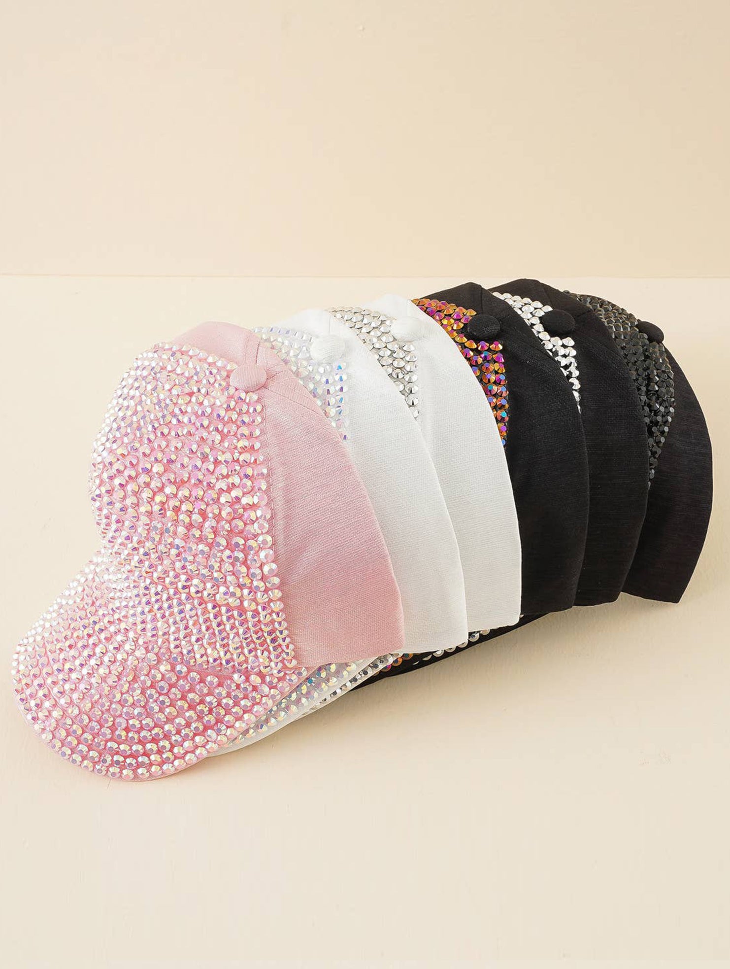 RHINESTONE BASEBALL CAP STYLISH AND SHINY CWAH1398