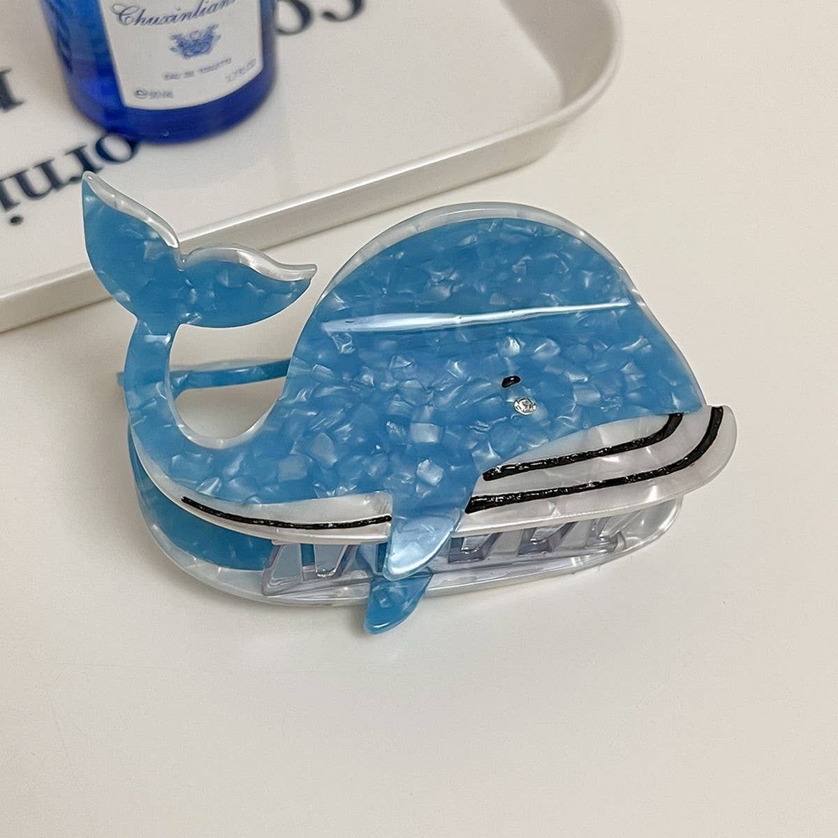 OCEAN ANIMAL ACETATE CLAW CLIP SHARK WHALE_CWAHA5703