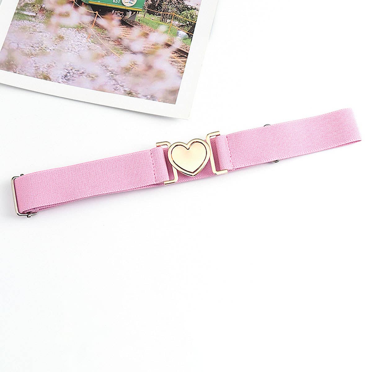 LOVE ALLOY ELASTIC BAND ELASTIC WOVEN CANVAS BELT_CWABE0680