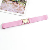 LOVE ALLOY ELASTIC BAND ELASTIC WOVEN CANVAS BELT_CWABE0680