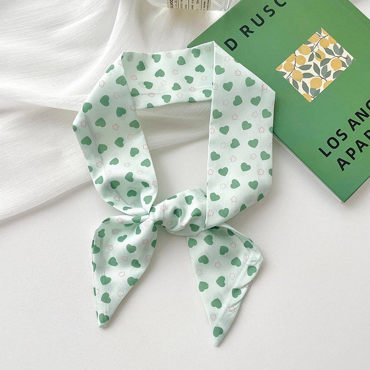 GREEN FRESH AND NARROW LONG FASHIONABLE HAIR BAND_CWAHA4142