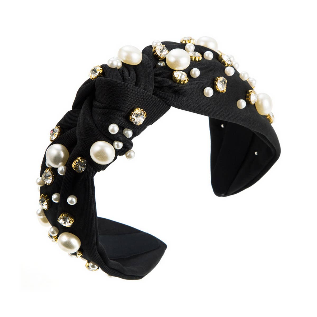 NEW FASHIONABLE WIDE BRIMMED PEARL HAIRBAND_CWAHA0813
