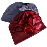 SOLID COLOR LARGE FLOWER WOMENS HEADSCARF_CWASC2450