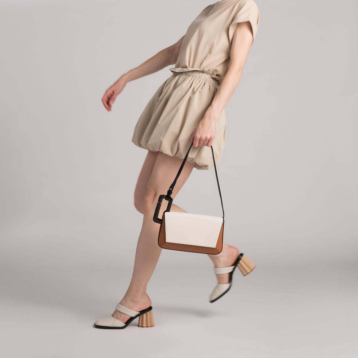 GEOMETRIC SPLICING SMALL SQUARE BAG SHOULDER BAG_CWAB1935
