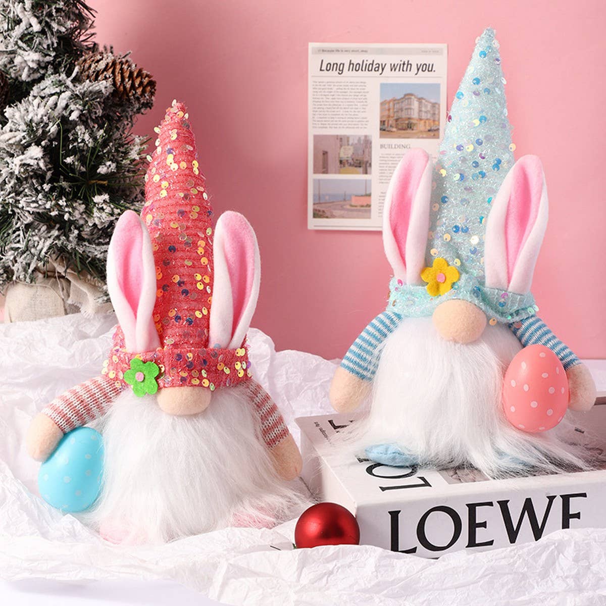 EASTER DECORATION LUMINOUS RUDOLPH ORNAMENTS_CWMM2916