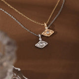 FASHION EVIL EYE PENDANT PALM EYE ZIRCON NECKLACE_CWMM5548