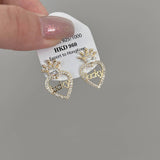 FASHION CROWN LOVE EARRINGS_CWAJE1343