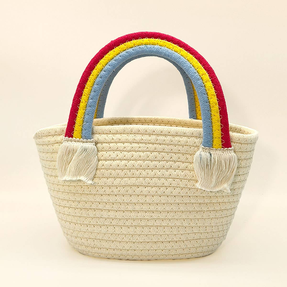 RAINBOW CLOUD HANDBAG WOVEN BAG_CWAB1887