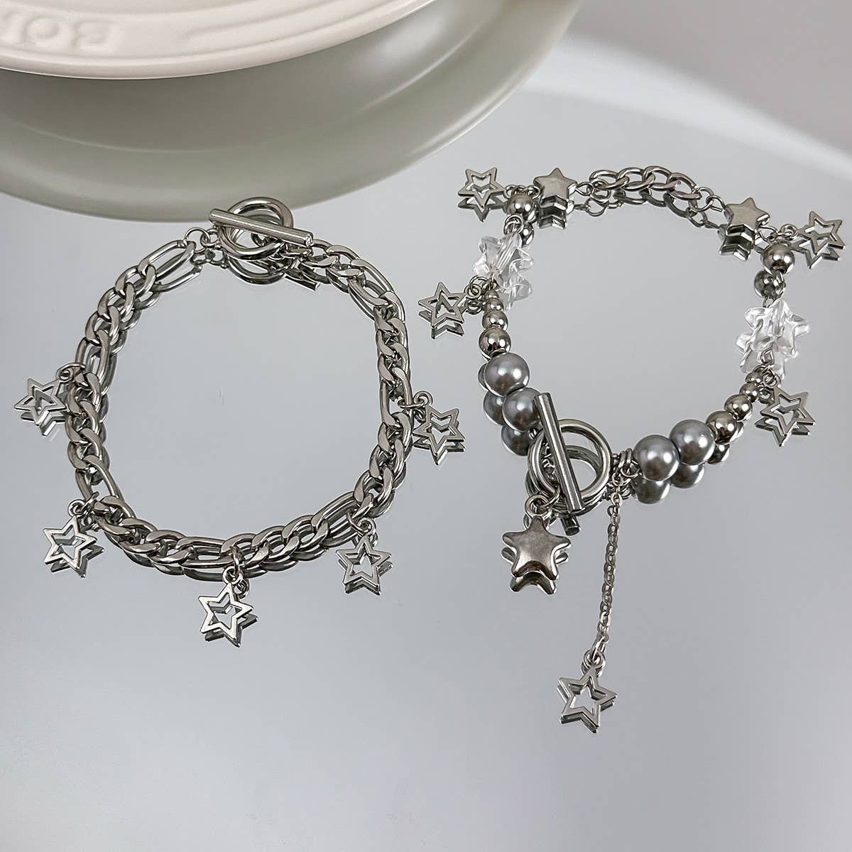 BEADED NECKLACE WITH STAR SHAPED PENDANT TASSELS_CWAJE1158