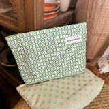Green Floral Cosmetic Bag Travel Wash Pouch_Cuab00669