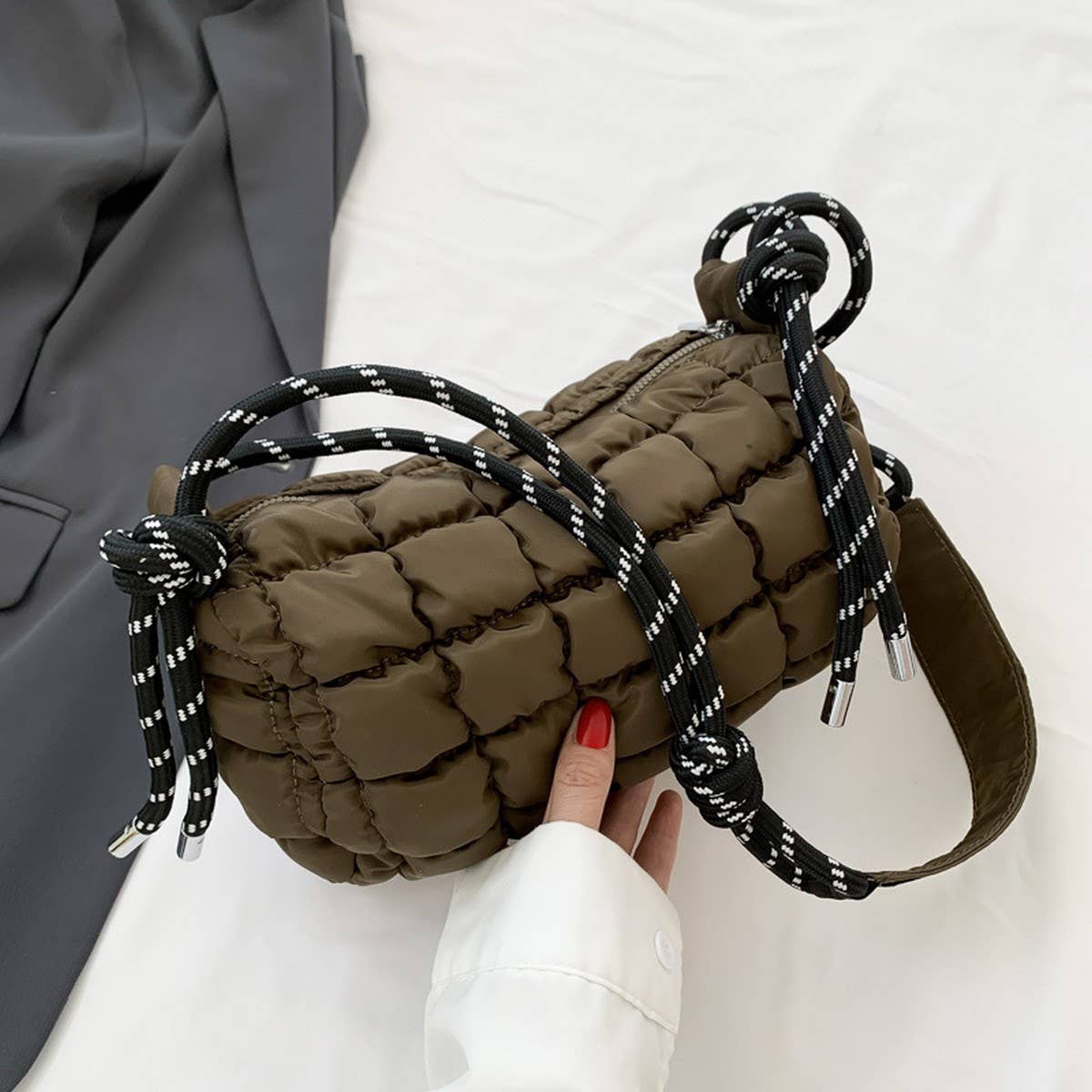 QUILTED CLOUD BAG PUFFY SHOULDER CROSSBODY TOTE_CY6086 016