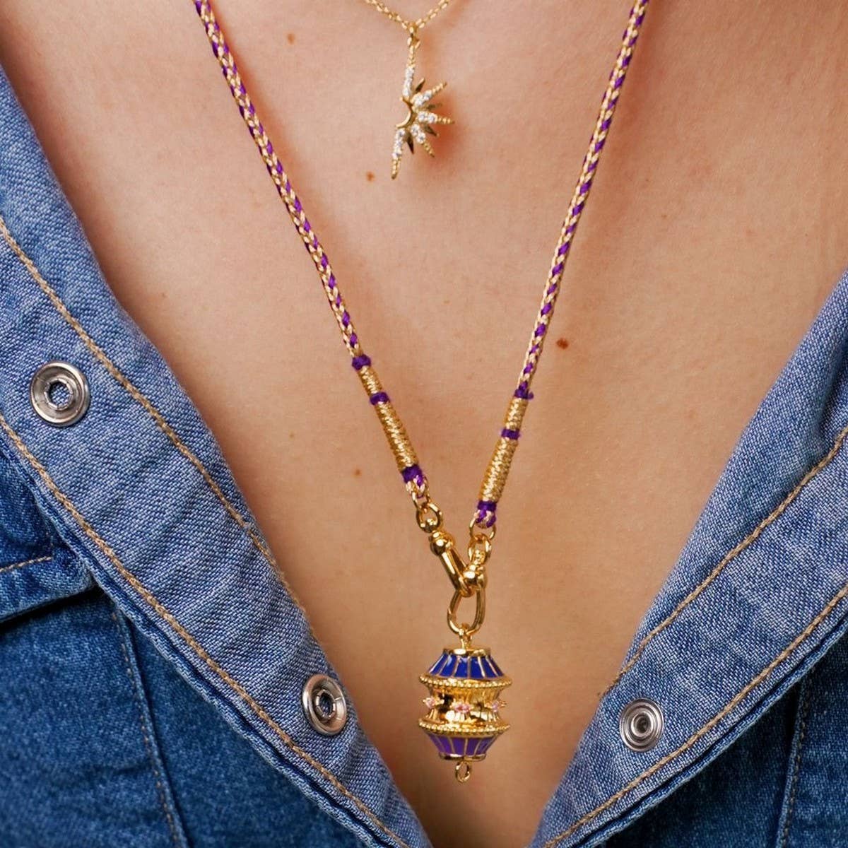 CREATIVE DOPAMINE TWIST IRREGULAR NECKLACE_CWMM3892